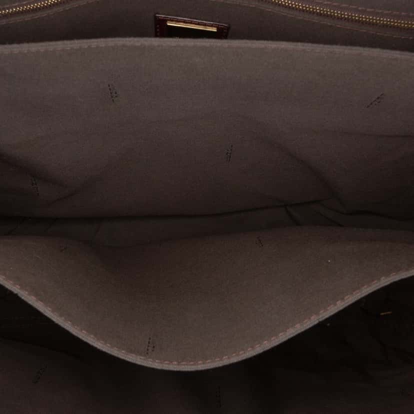 Fendi Zucchino Canvas Handbag Brown Canvas Good condition - Model View