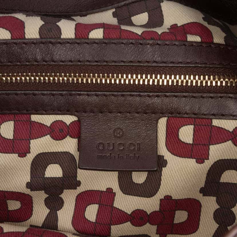 Gucci Medium Guccissima Indy Hobo Brown Leather Good condition - Box View