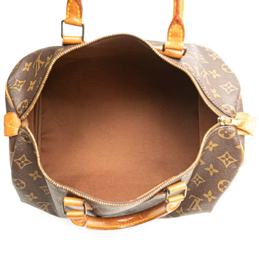 Louis Vuitton Monogram Speedy 35 Brown Canvas Good condition - Model View