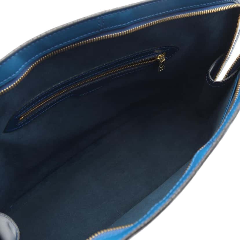 Louis Vuitton Epi Lussac Blue Leather Good condition - Inside View