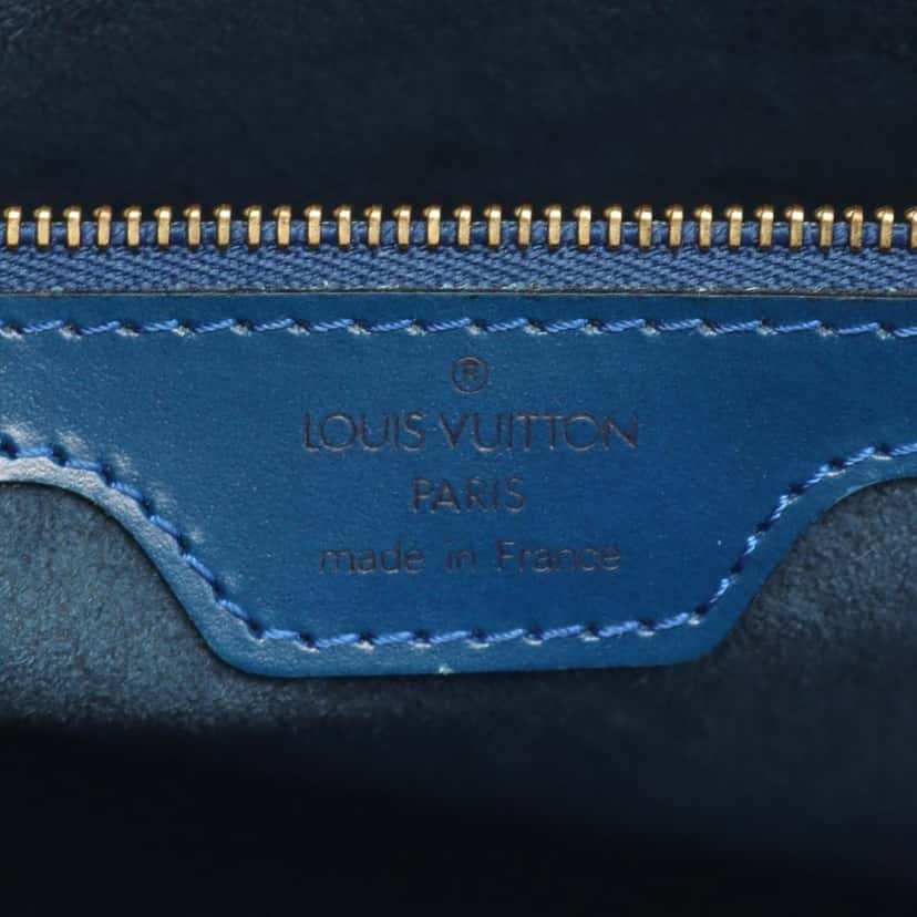 Louis Vuitton Epi Lussac Blue Leather Good condition - Model View