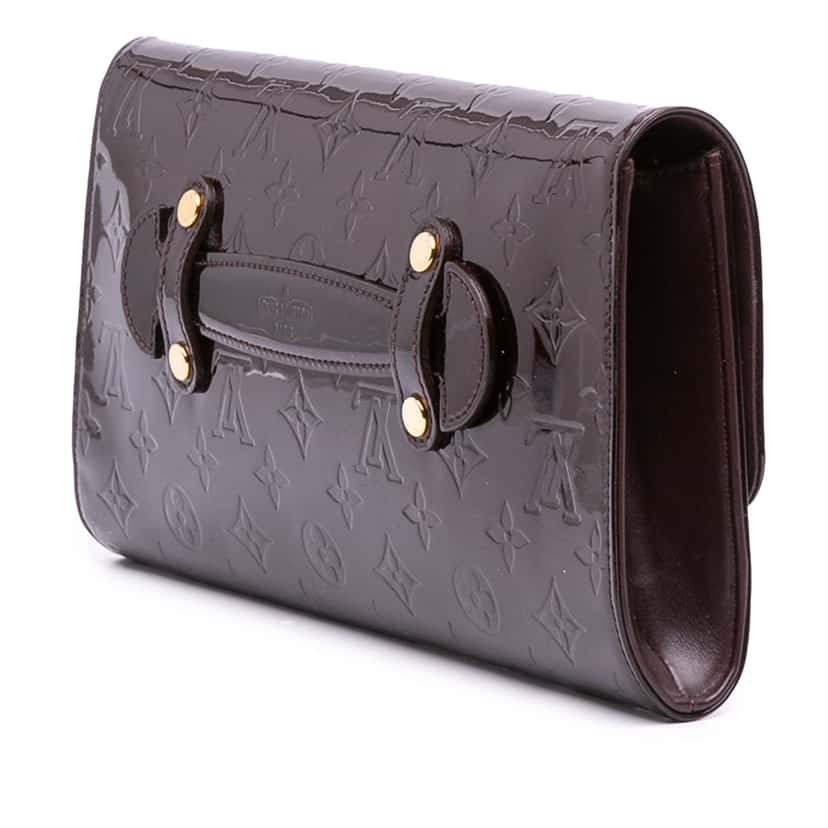 Louis Vuitton Monogram Vernis Robertson Purple Leather Good condition - Back View