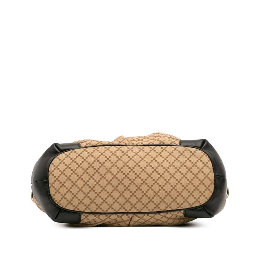 Gucci Diamante Canvas Sukey Satchel Brown Canvas Good condition - Inside View
