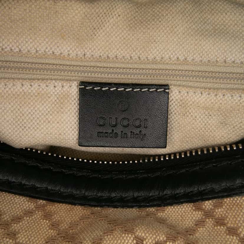 Gucci Diamante Canvas Sukey Satchel Brown Canvas Good condition - Box View