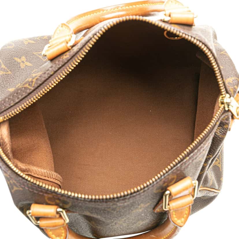 Louis Vuitton Monogram Speedy 25 Brown Canvas Good condition - Model View