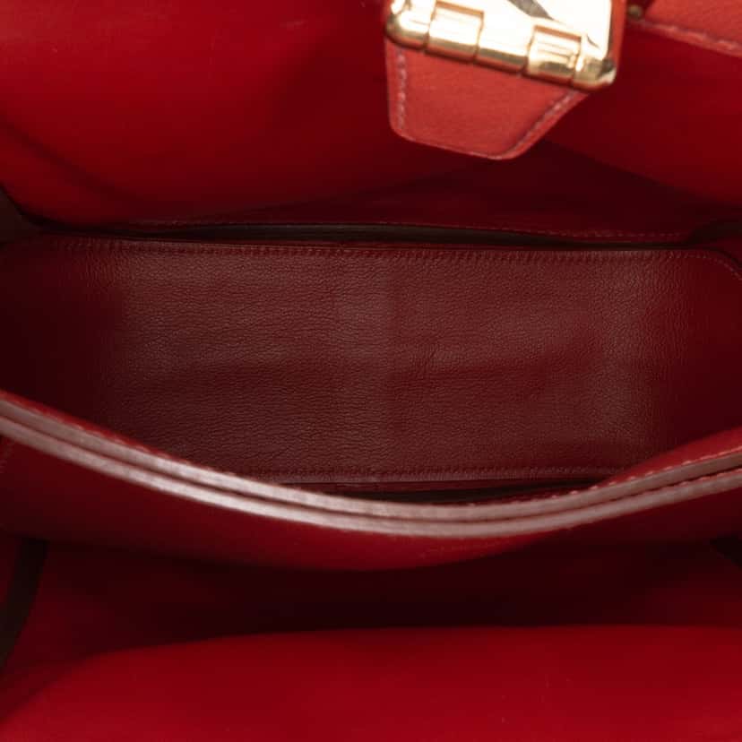 Hermès Evercolor Convoyeur 26 Orange Leather Good condition - Box View