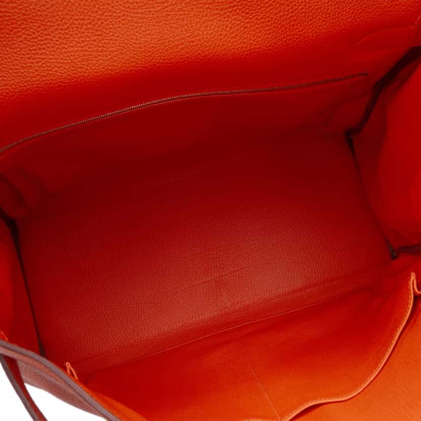 Hermès Togo Kelly II Retourne 40 Orange Leather Good condition - Model View