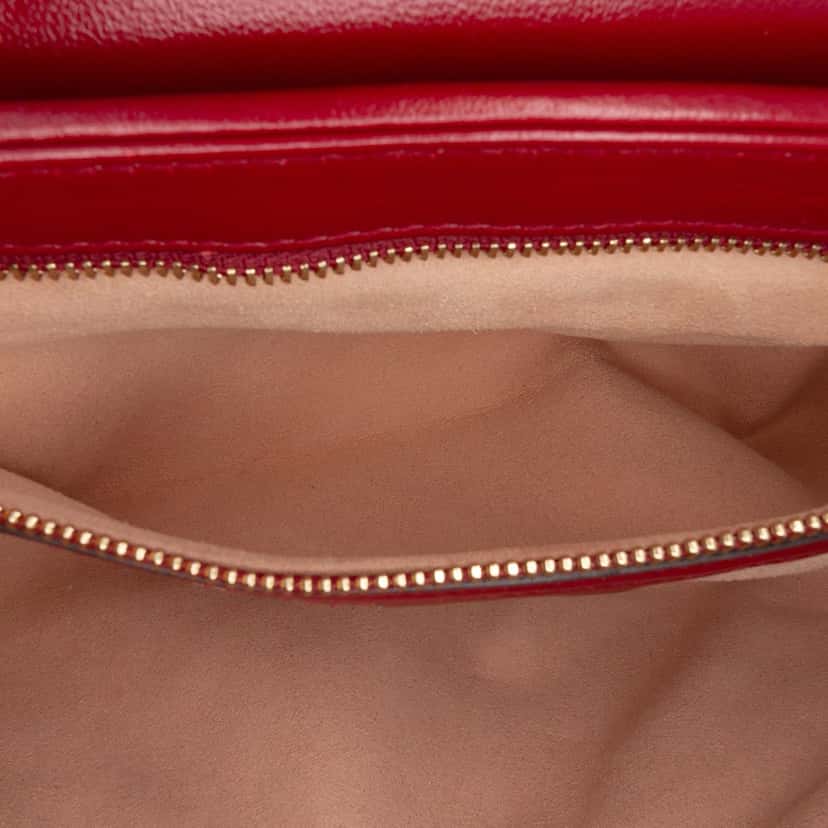 Gucci Small GG Marmont Matelasse Canvas Flap Crossbody Brown Canvas Good condition - Box View