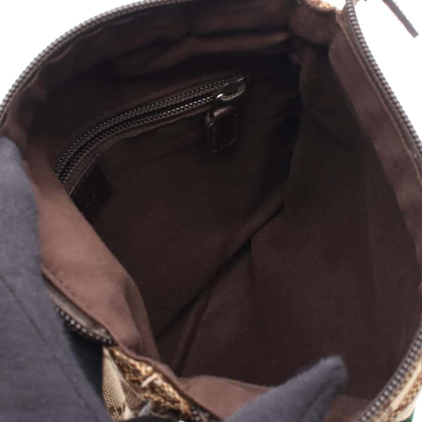 Gucci GG Canvas Web Crossbody Brown Canvas Good condition - Inside View