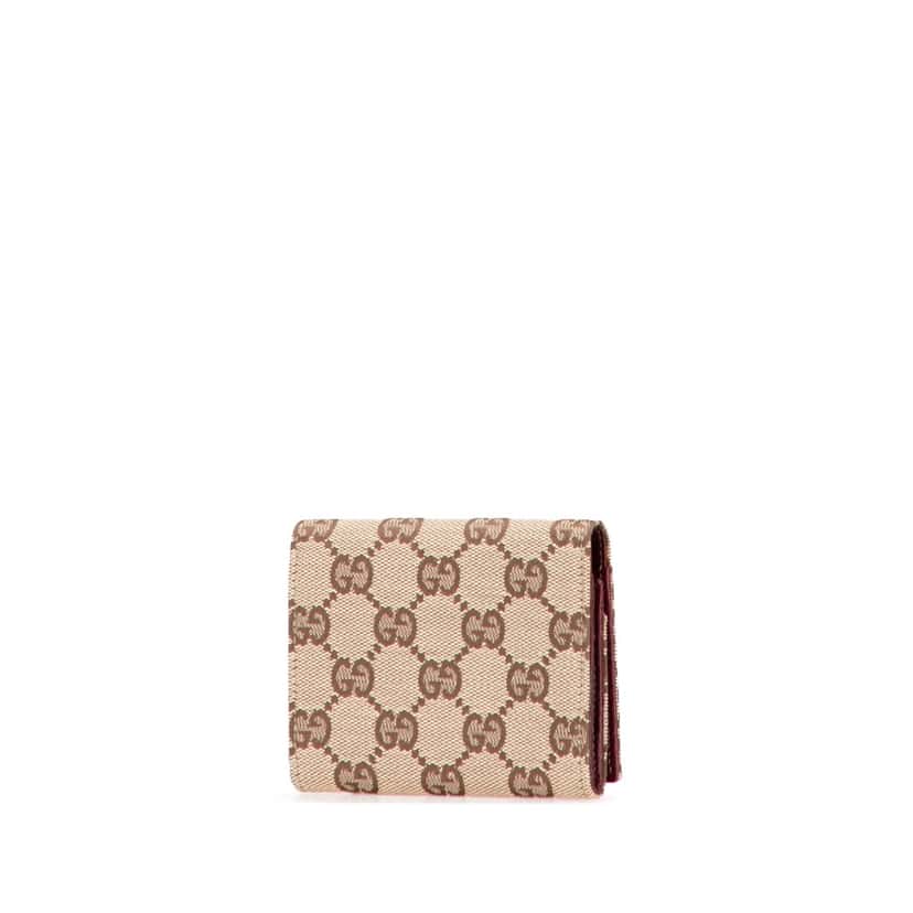 Gucci GG Canvas Card Holder Brown Canvas Good condition - Back View