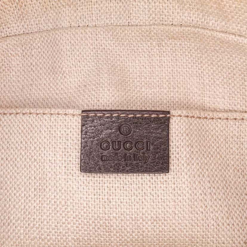 Gucci GG Canvas Webby Bee Camera Bag Brown Canvas Good condition - Box View