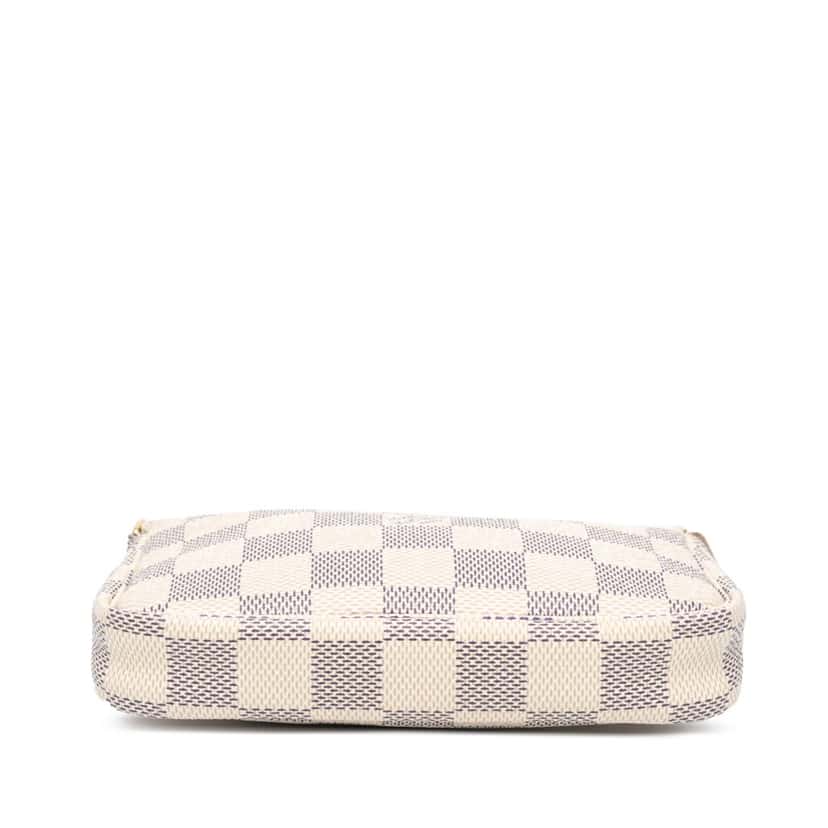 Louis Vuitton Damier Azur Mini Pochette Accessoires White Canvas Good condition - Inside View