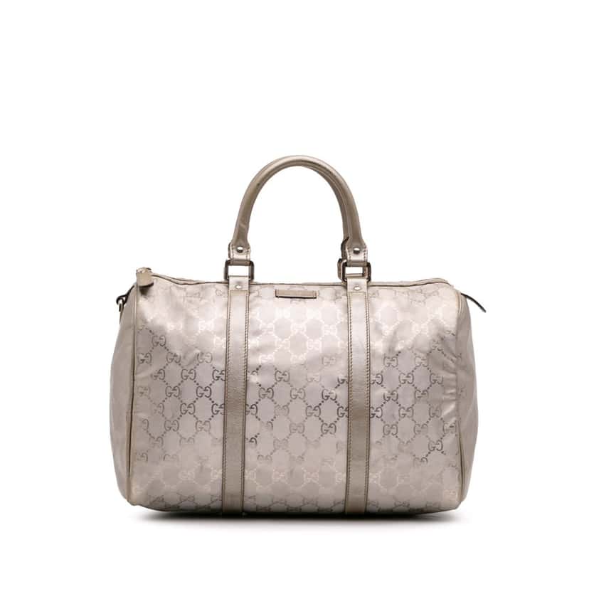 Gucci Medium GG Imprime Joy Boston Bag Gold Canvas Good condition - Front View