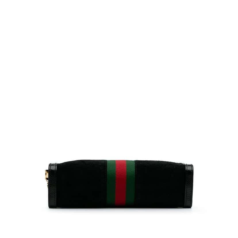Gucci Small Suede Ophidia Chain Crossbody Black Leather Good condition - Inside View