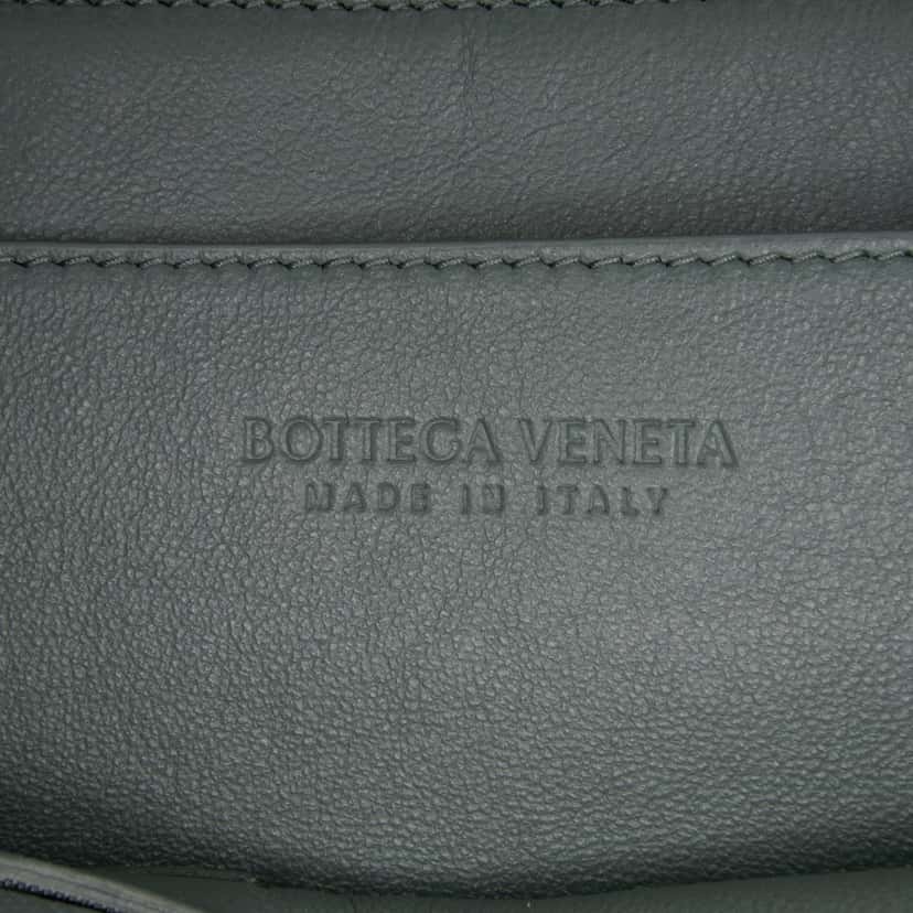 Bottega Veneta Nappa Maxi Intrecciato Clutch Green Leather Good condition - Box View