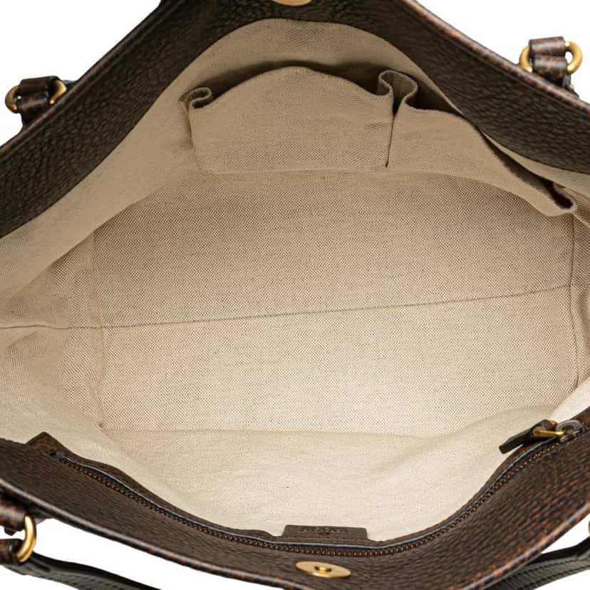 Gucci Medium GG Canvas Laidback Crafty Tote Brown Canvas Good condition - Model View