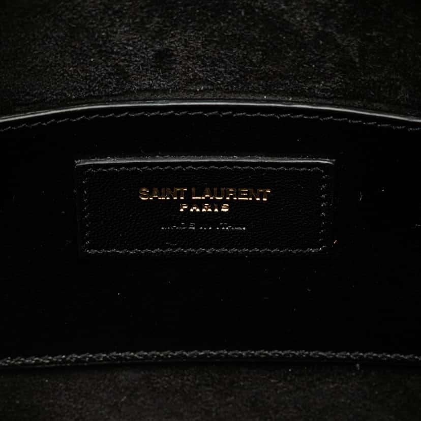 Saint Laurent Baby Star Printed Leather Classic Duffle Satchel Black Leather Good condition - Box View