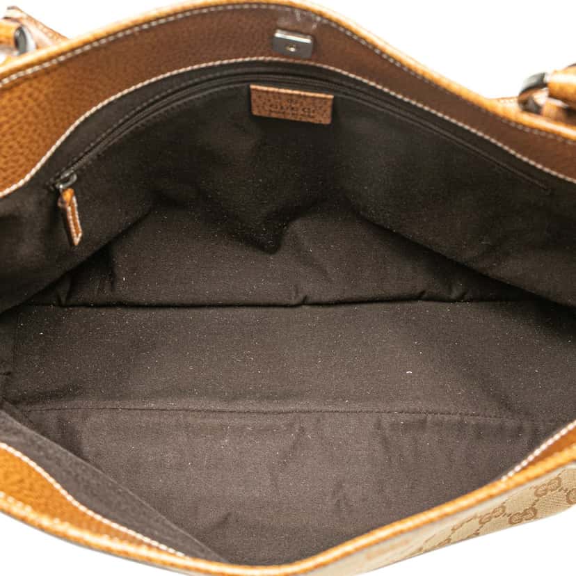 Gucci GG Canvas Tote Brown Canvas Good condition - Model View
