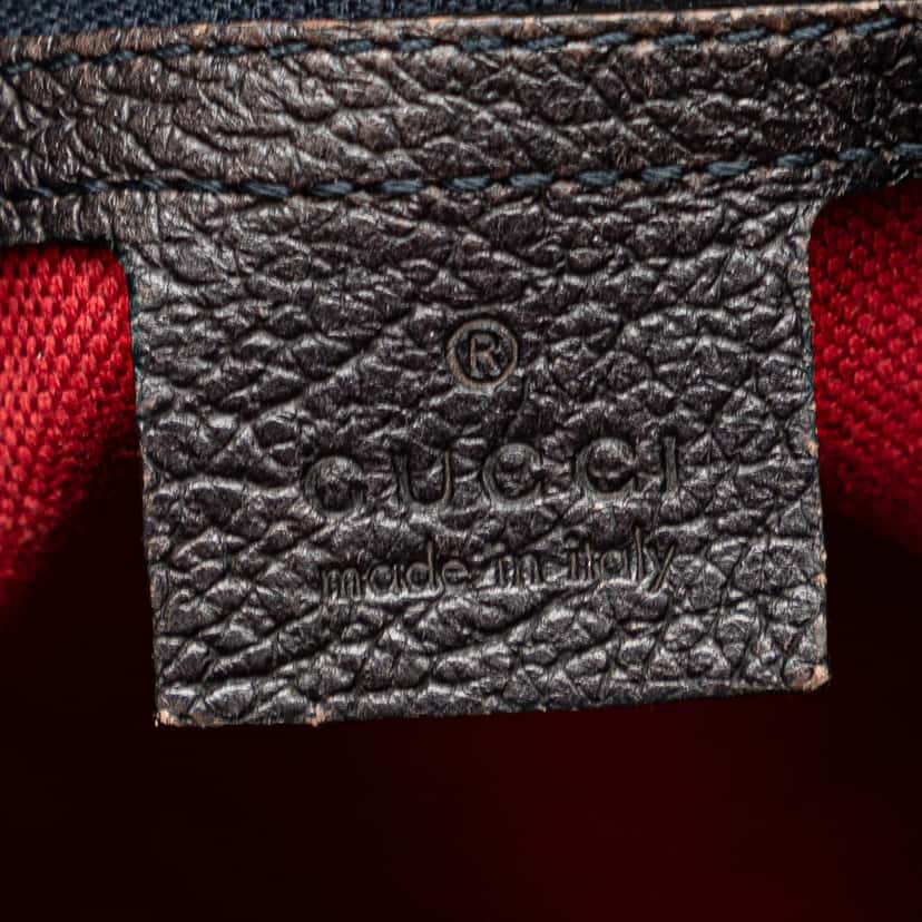 Gucci Cotton Seventies Web Boston Bag Grey Cotton Good condition - Box View