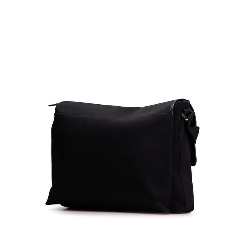 Gucci Canvas Messenger Bag Black Canvas Good condition - Back View