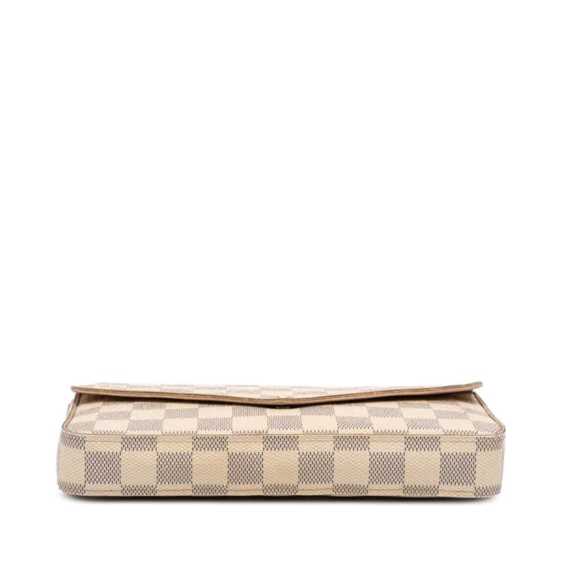 Louis Vuitton Damier Azur Pochette Felicie White Canvas Good condition - Inside View