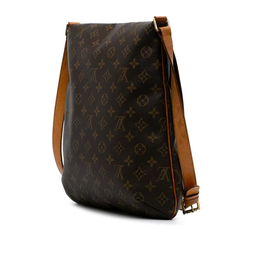 Louis Vuitton Monogram Musette Salsa GM Brown Canvas Good condition - Back View