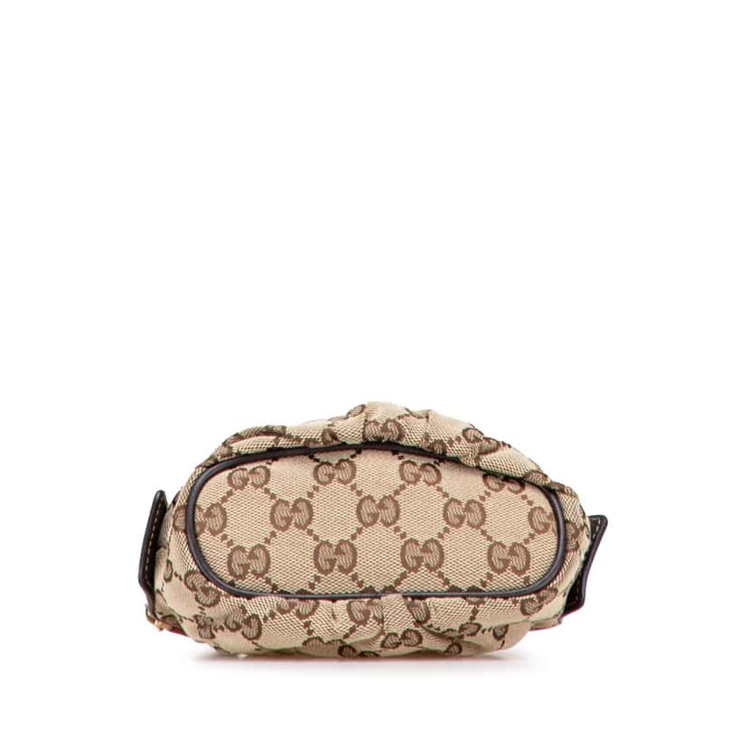 Gucci GG Canvas Bamboo Cosmetic Pouch Brown Canvas Good condition - Inside View
