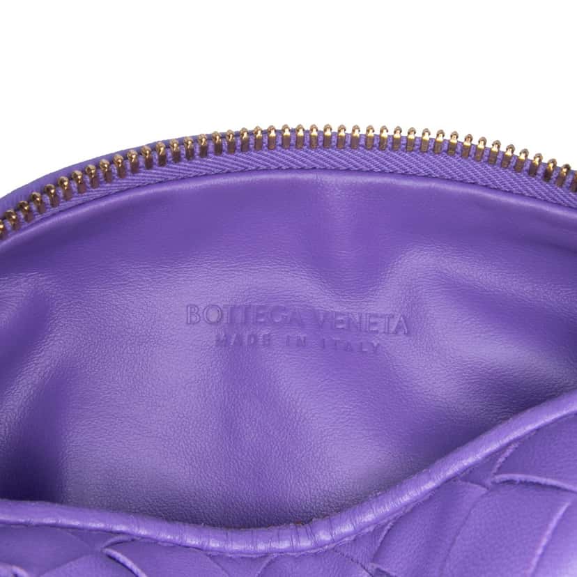 Bottega Veneta Mini Nappa Intrecciato Jodie Purple Leather Good condition - Box View