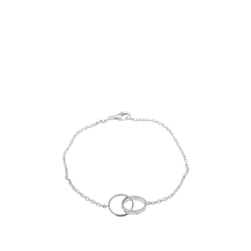 Cartier 18K White Gold Baby Love Bracelet Silver White Gold Good condition - Front View