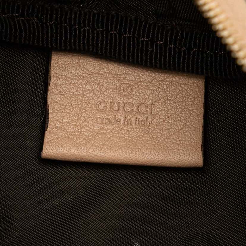 Gucci GG Supreme Pig Pouch Brown Canvas Good condition - Box View