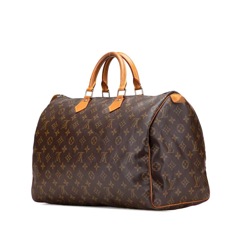 Louis Vuitton Monogram Speedy 40 Brown Canvas Good condition - Back View