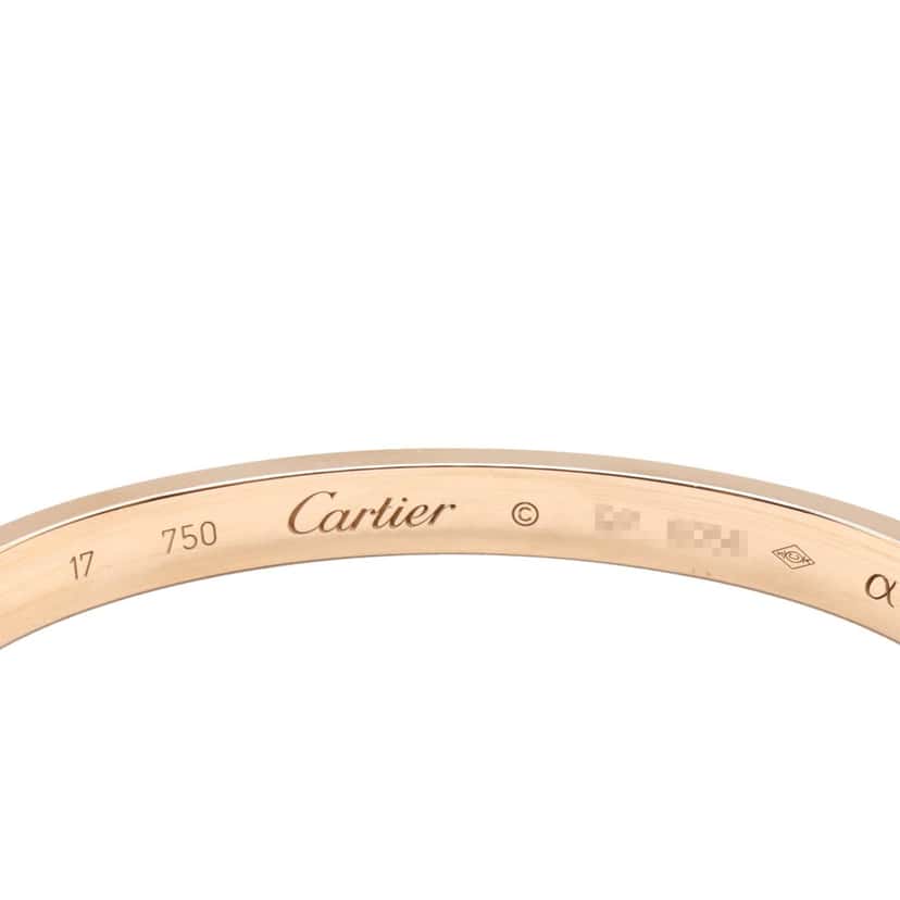 Cartier 18K Rose Gold Classic Love Bracelet Pink Rose Gold Good condition - Model View