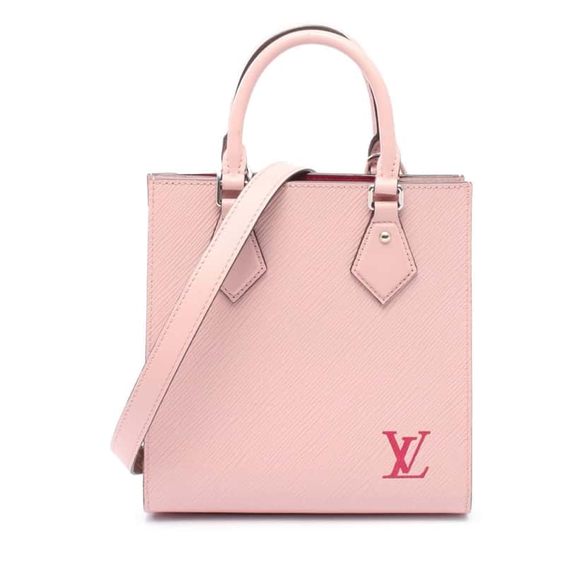 Louis Vuitton Epi Sac Plat BB Pink Leather Good condition - Front View