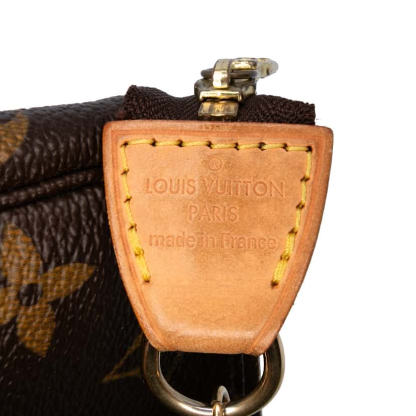 Louis Vuitton Monogram Mini Pochette Accessoires Brown Canvas Good condition - Box View