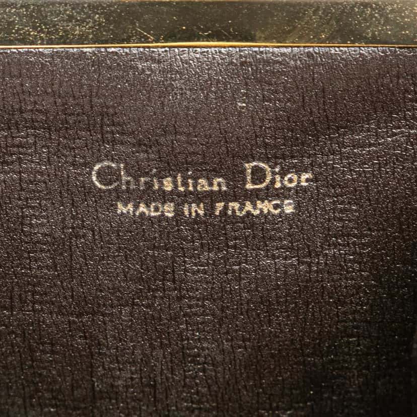 Dior Oblique Canvas Clasp Coin Pouch Brown Canvas Good condition - Box View