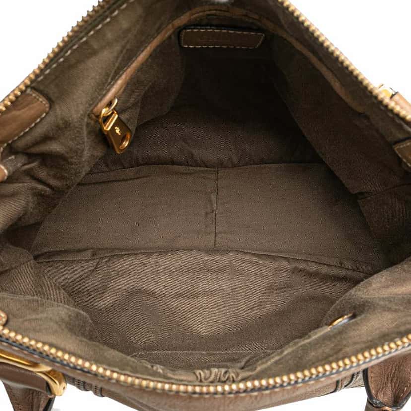 Chloé Medium Leather Marcie Satchel Brown Leather Good condition - Model View