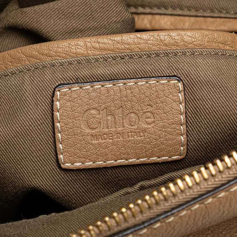 Chloé Medium Leather Marcie Satchel Brown Leather Good condition - Box View