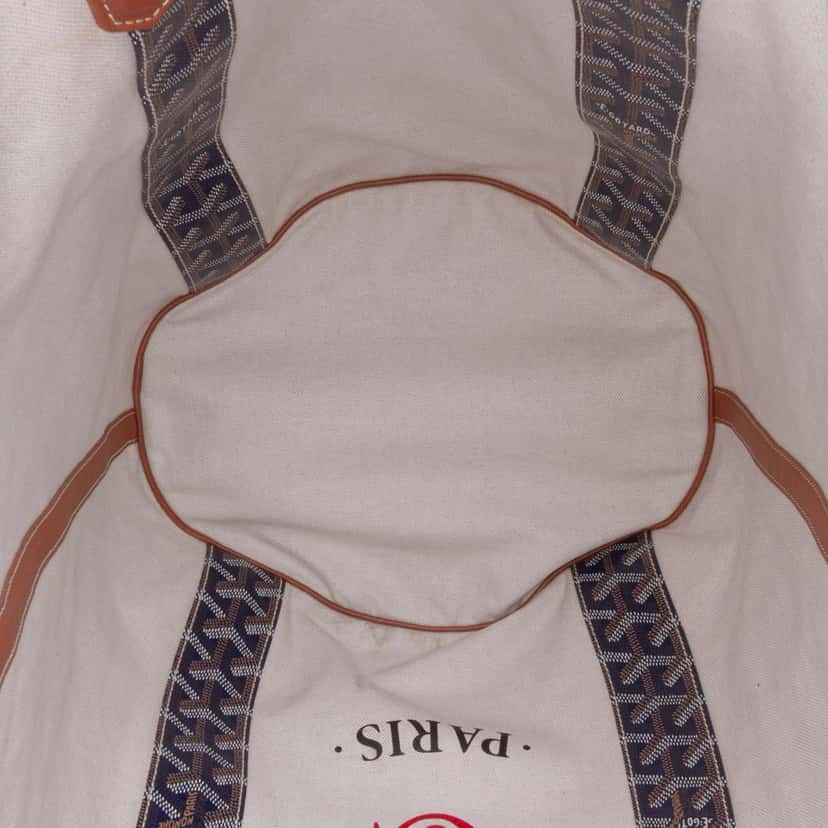 Goyard Goyardine Reversible Belharra Tote Blue Canvas Good condition - Model View