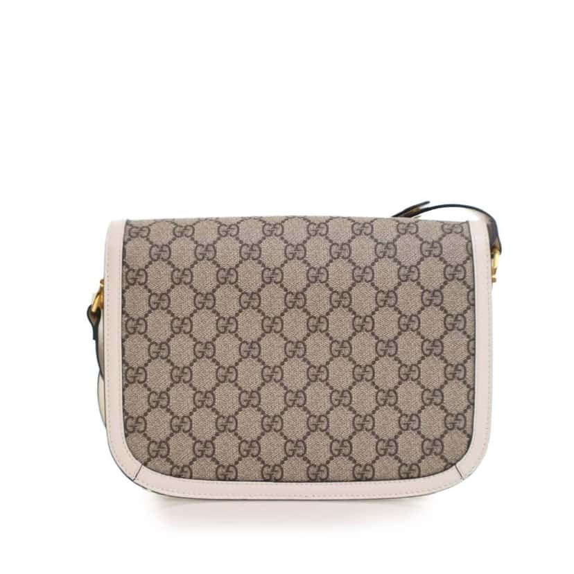 Gucci GG Supreme Horsebit 1955 Crossbody Brown Canvas Good condition - Model View