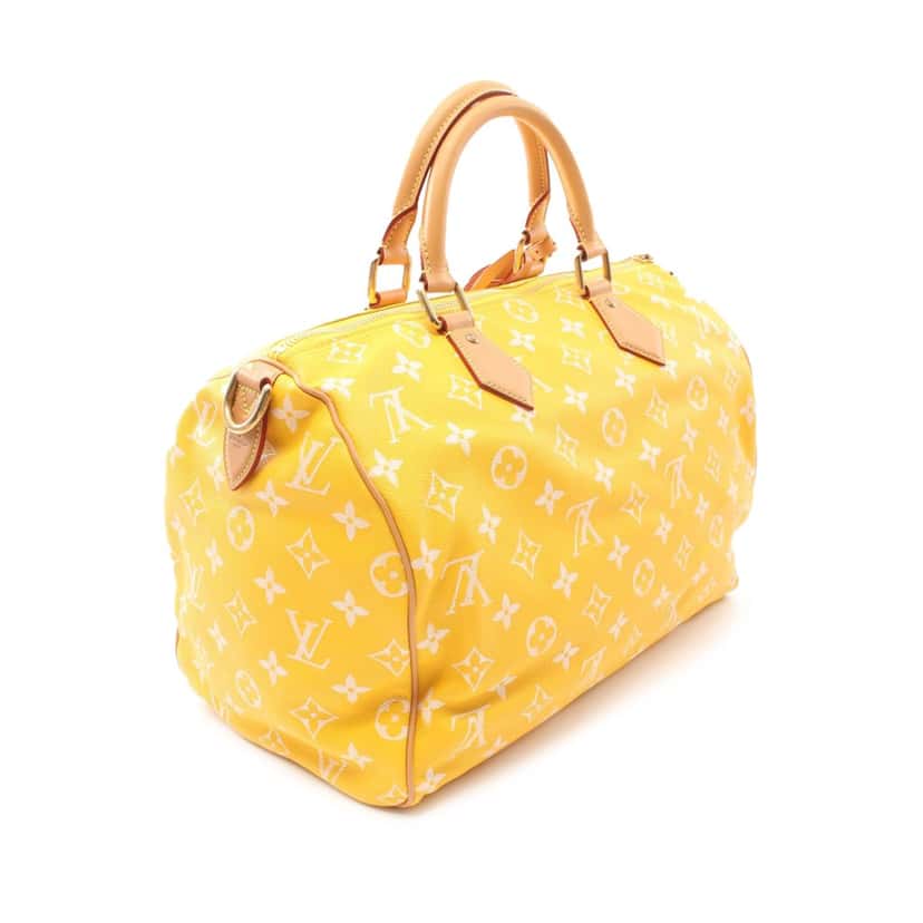 Louis Vuitton Monogram Speedy P9 Bandouliere 40 Yellow Leather Good condition - Back View