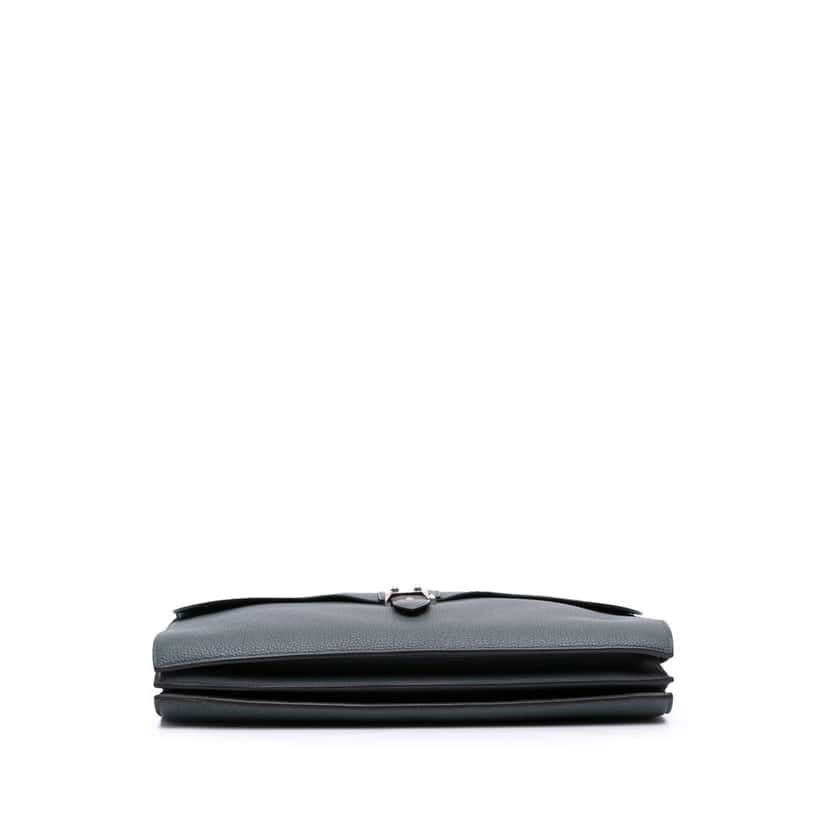 Hermès Togo Sac a Depeches 41 Blue Leather Good condition - Inside View