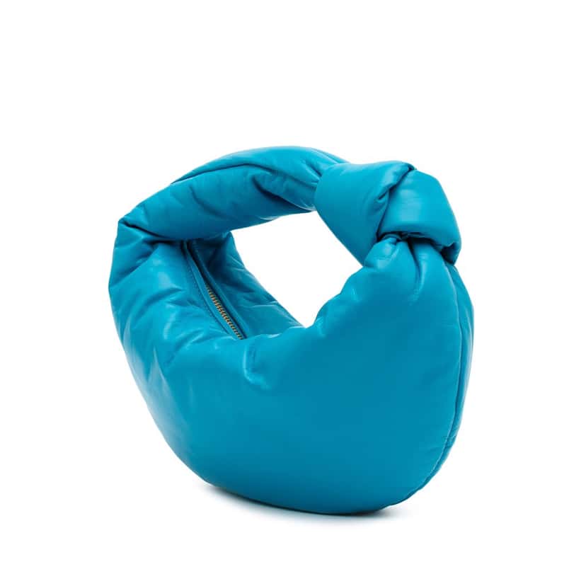 Bottega Veneta Mini Nappa Puffy Jodie Blue Leather Good condition - Back View