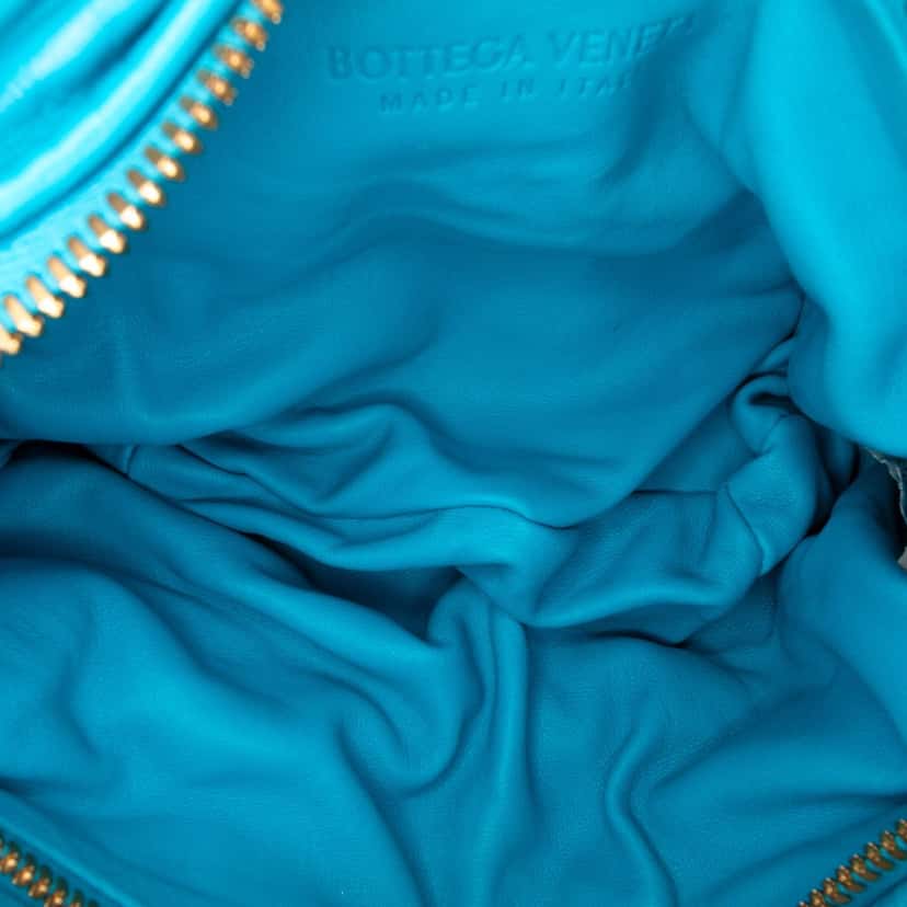 Bottega Veneta Mini Nappa Puffy Jodie Blue Leather Good condition - Model View