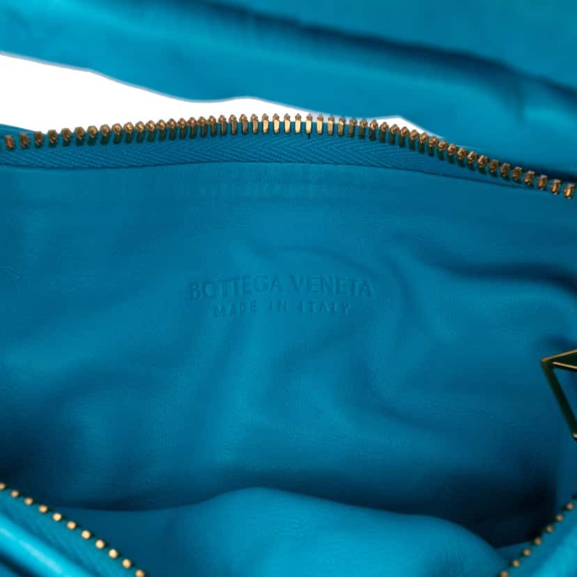 Bottega Veneta Mini Nappa Puffy Jodie Blue Leather Good condition - Box View