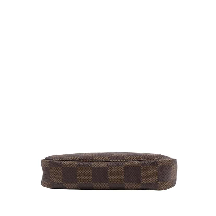Louis Vuitton Damier Ebene Mini Pochette Accessoires Brown Canvas Good condition - Inside View