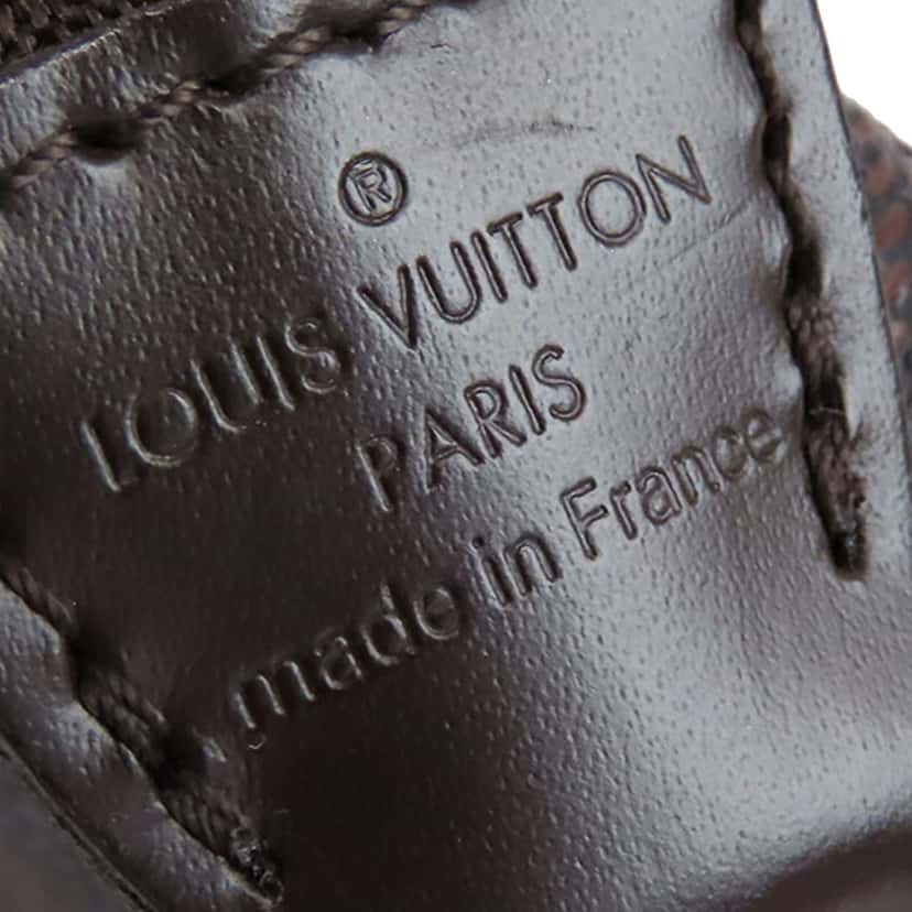 Louis Vuitton Damier Ebene Mini Pochette Accessoires Brown Canvas Good condition - Box View