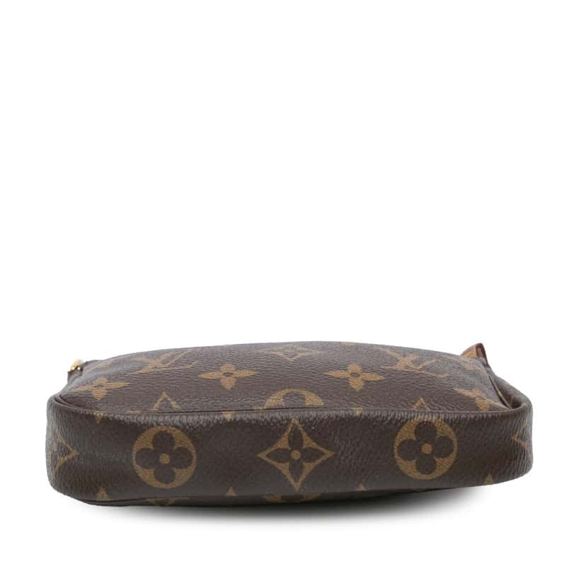 Louis Vuitton Monogram Mini Pochette Accessoires Brown Canvas Good condition - Inside View
