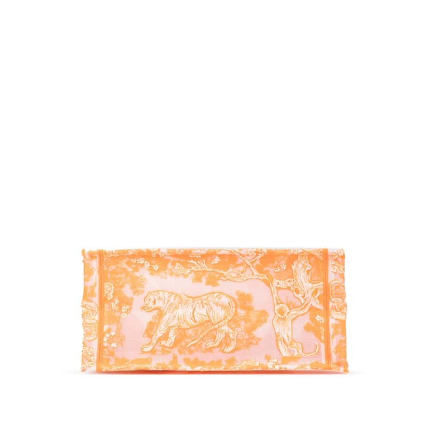 Dior Medium Toile de Jouy Book Tote Orange Canvas Good condition - Inside View