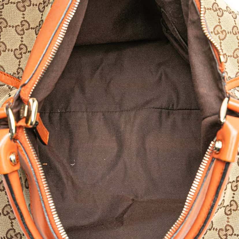 Gucci GG Canvas Abbey D Ring Shoulder Bag Brown Canvas Good condition - Model View