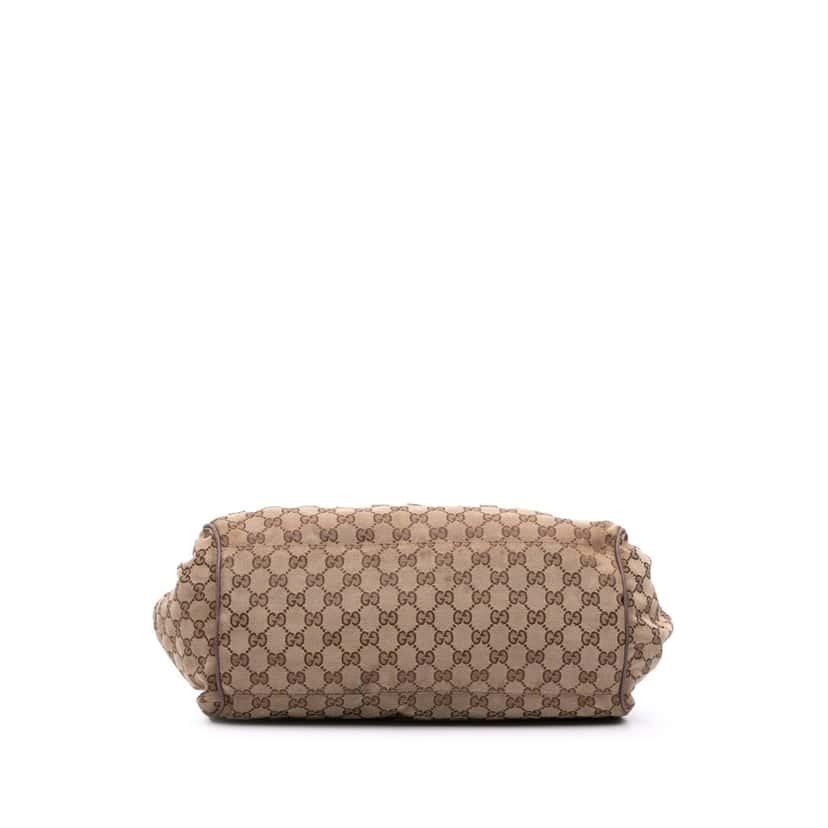 Gucci GG Canvas Sukey Satchel Brown Canvas Good condition - Inside View